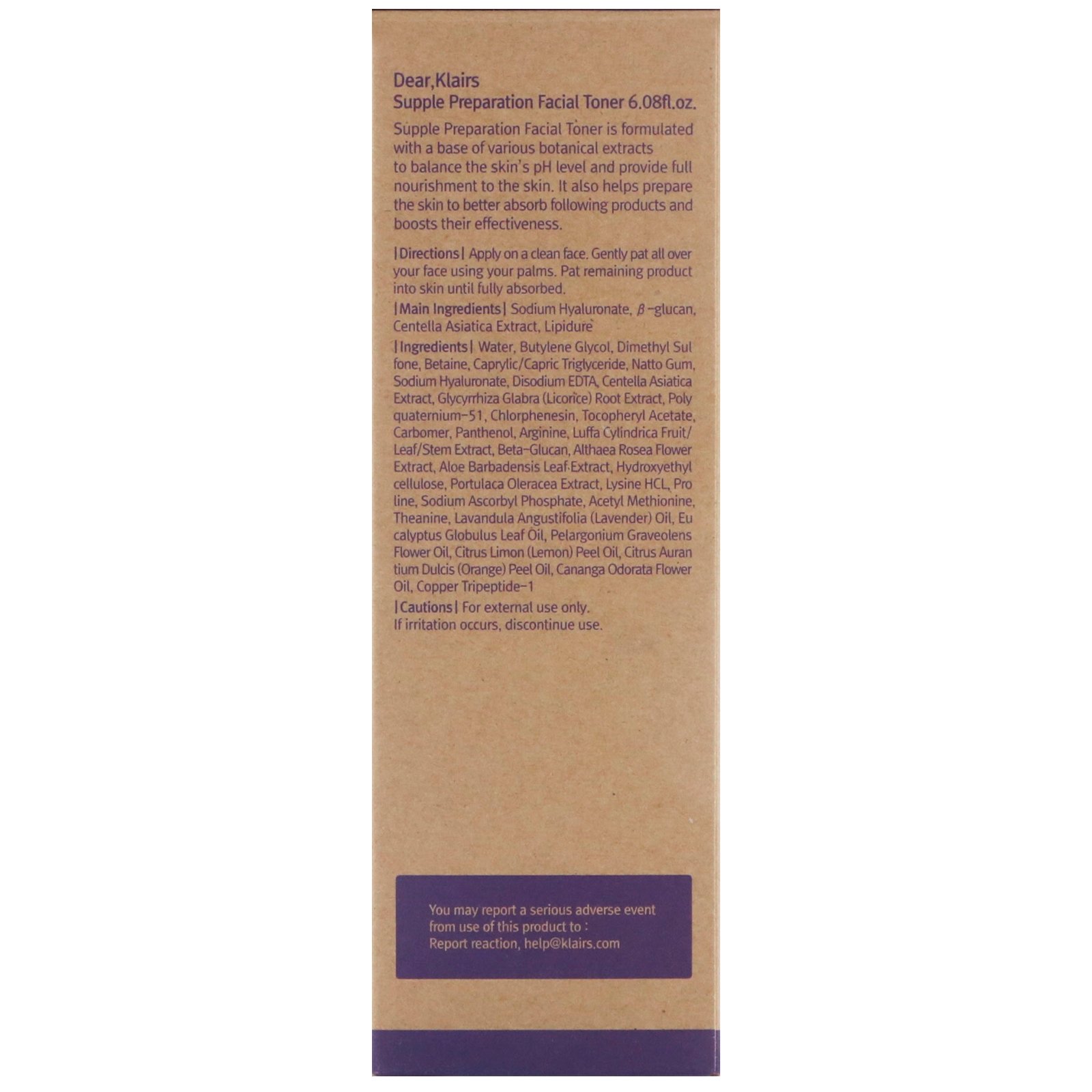 Dear, Klairs, Tônico Facil de Elaboração Suave, 180 ml (6,08 fl oz) - Imagem 3