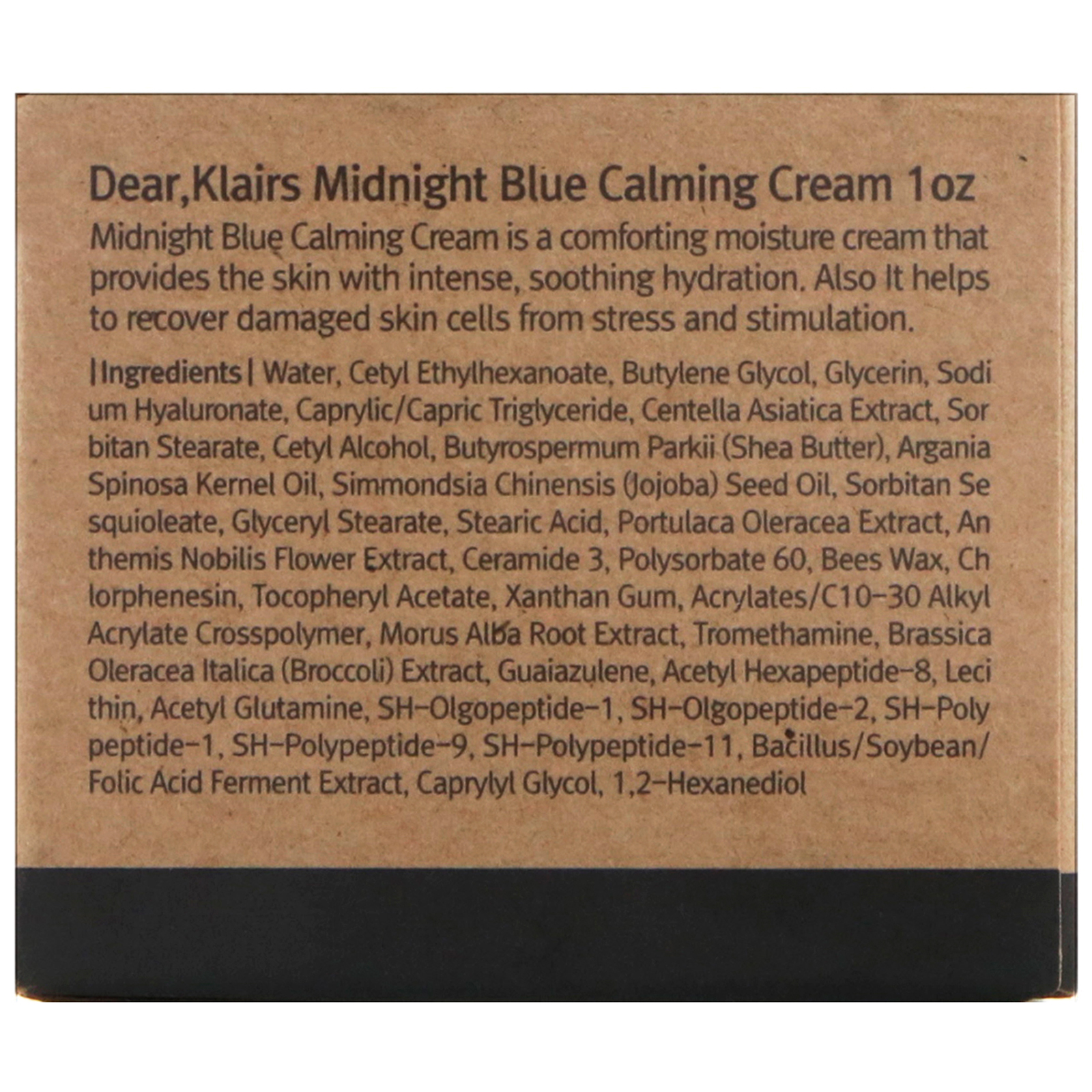Dear, Klairs, Creme Relaxante Midnight Blue, 1 oz (30 ml) - Imagem 3