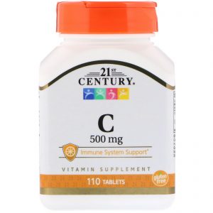 21st Century, C, 500 mg, 110 Comprimidos