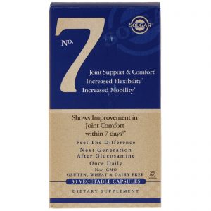 Solgar, No. 7, Joint Support & Comfort, 30 Cápsulas Vegetais