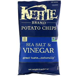 Kettle Foods, Potato Chips, Sea Salt & Vinegar, 142 g (5 oz)