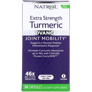 Natrol, Cúrcuma de Força Extra, Avançada, 60 Cápsulas