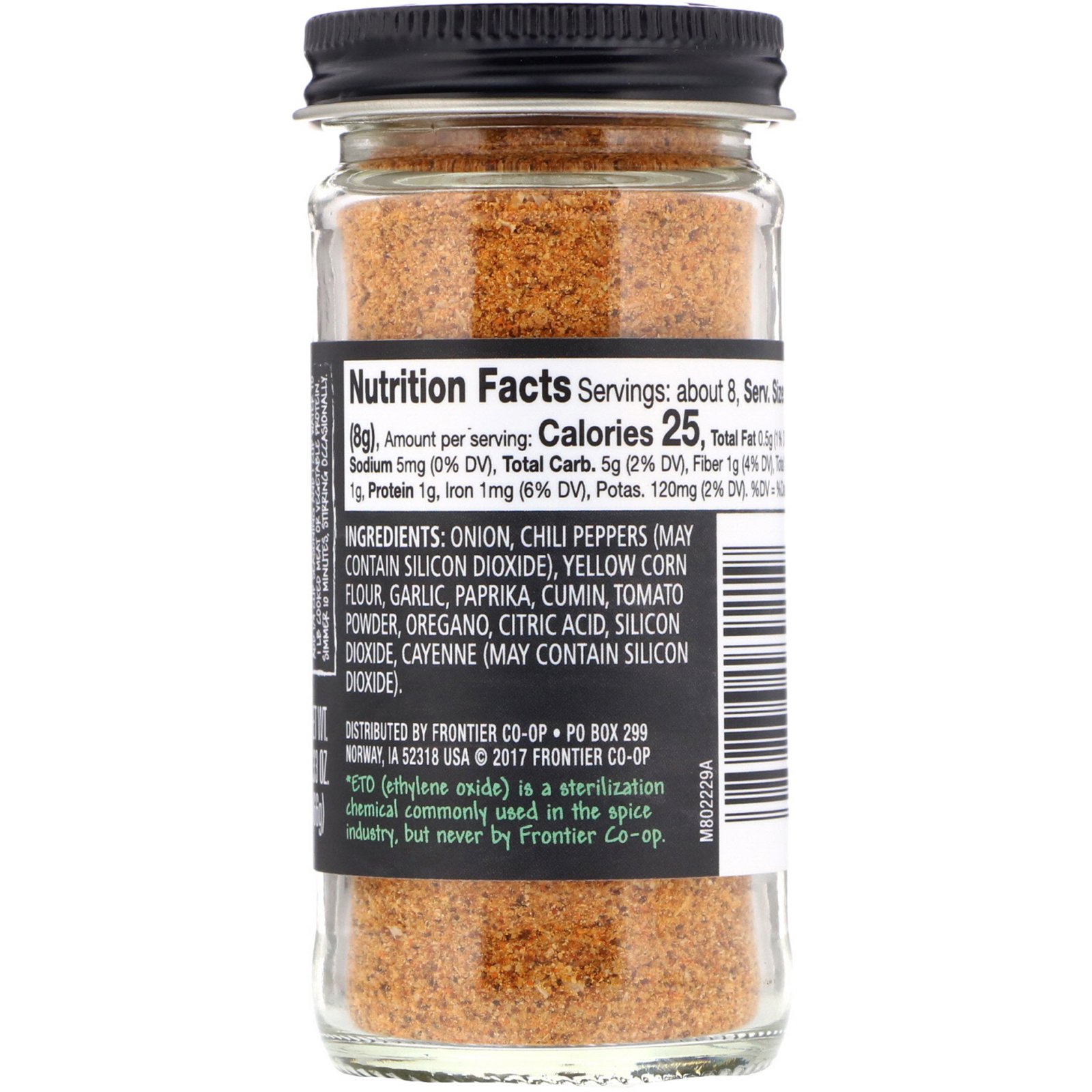Frontier Natural Products, Molho para Tacos, 2,33 oz (66 g) - Imagem 2