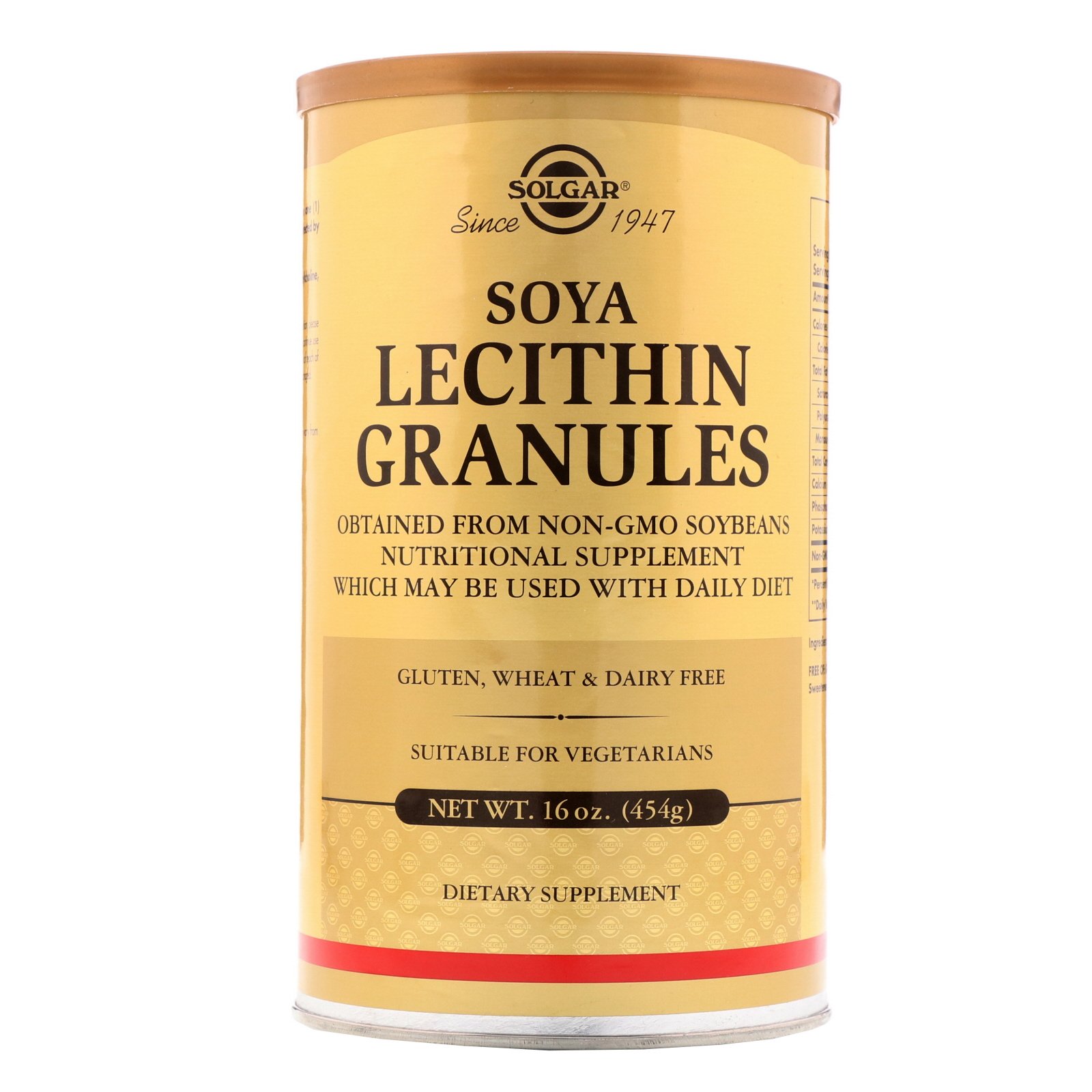 Solgar, Grânulos de Lecitina de Soja, 454 g (16 oz)