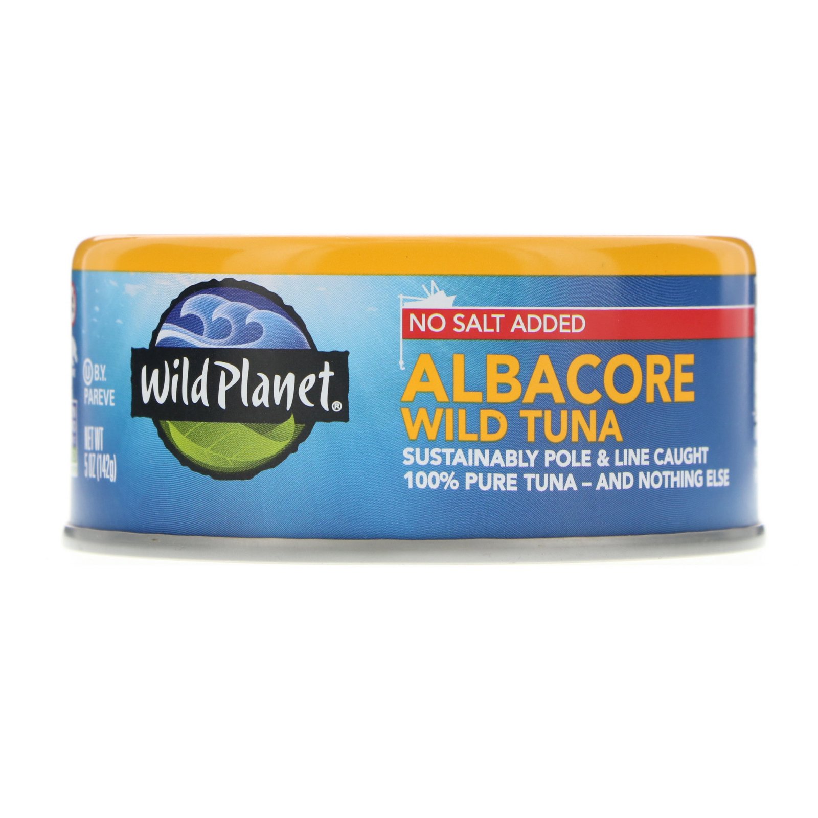 Wild Planet, Atum Albacora selvagem, sem sal adicionado, 142 g