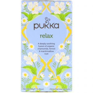 Pukka Herbs, Relax, Sem Cafeína, 20 Sachês de Chá de Ervas, 1,41 oz (40 g)