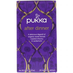 Pukka Herbs, Pós Jantar, 20 Saquinhos de Chá Herbáceos, 1,27 oz (36 g)