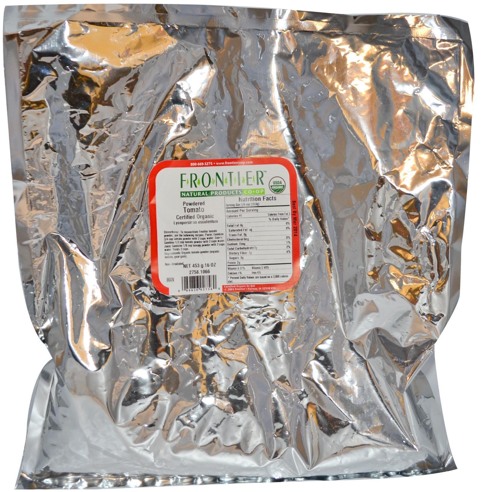 Frontier Natural Products, Organic Powdered Tomato, 453 g (16 oz) - Imagem 2