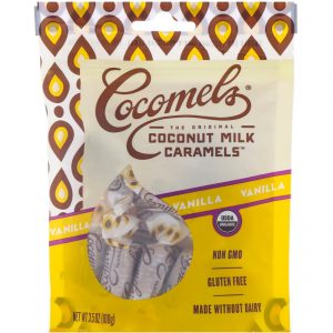 Cocomels, Caramelos Orgânicos de Leite de Coco, Vanilla, 3.5 oz (100 g)