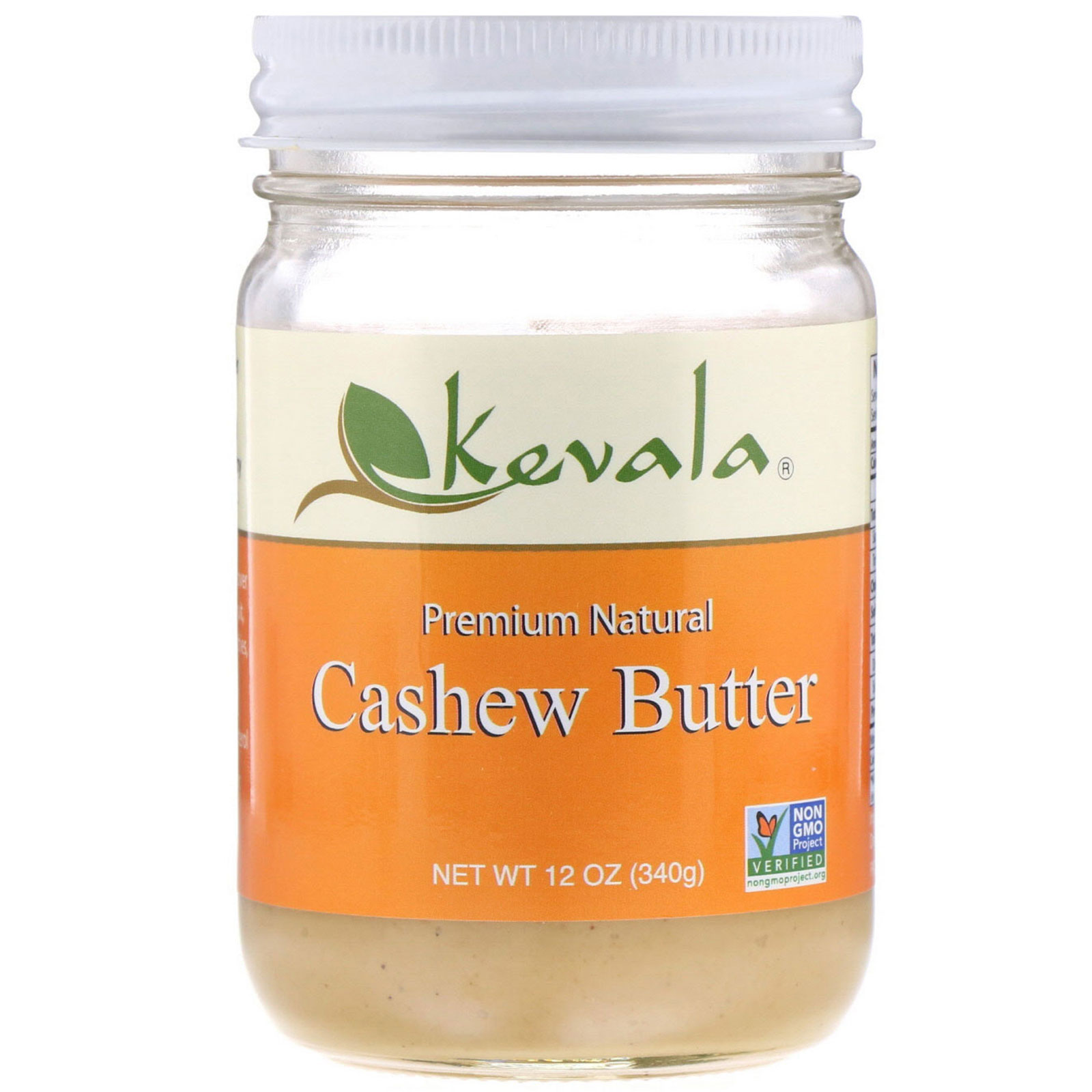 Kevala, Manteiga de Caju Natural Premium, 12 oz (340 g)