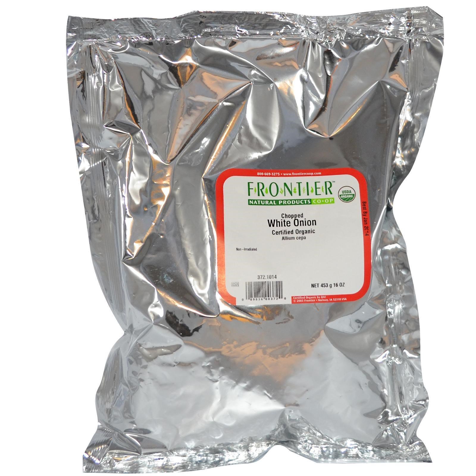 Frontier Natural Products, Cebola branca orgânica picada, 16 oz (453 g) - Imagem 2