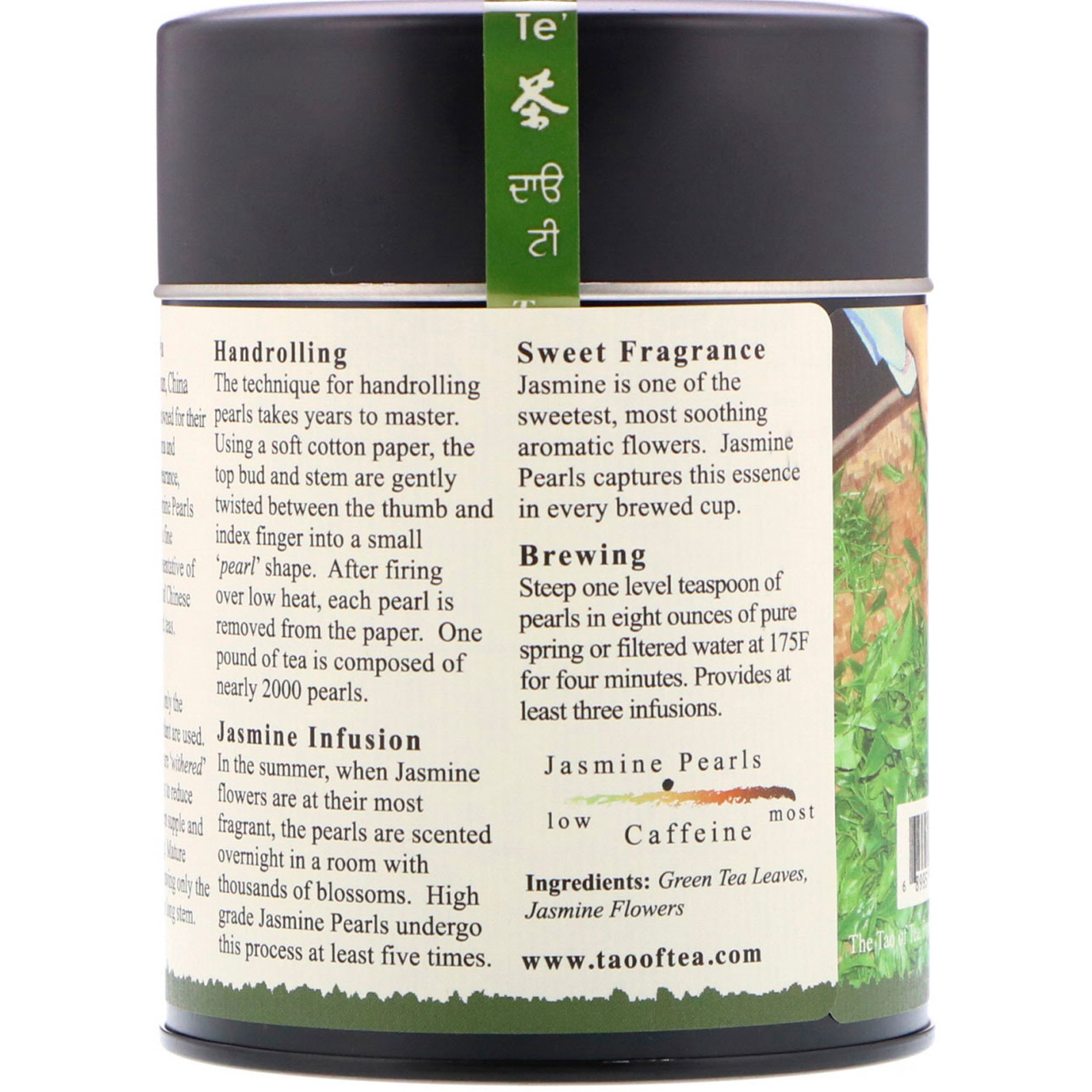 The Tao of Tea, Chá Verde de Folhas Enroladas à Mão, Pérolas de Jasmim, 3 onças (85 g) - Imagem 2