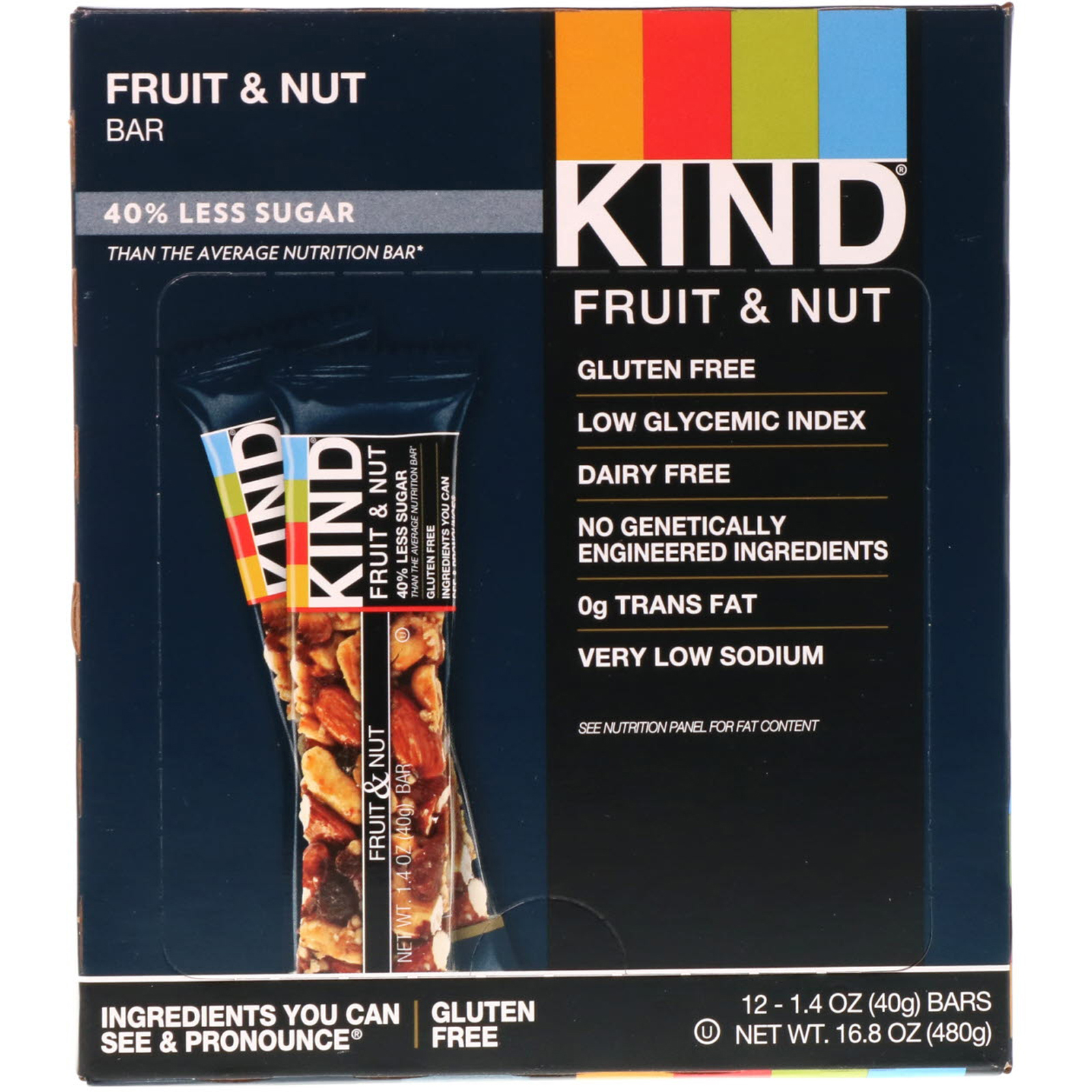 KIND Bars, Fruit & Nut Bar, 12 Bars, 1.4 oz (40 g) Each - Imagem 2