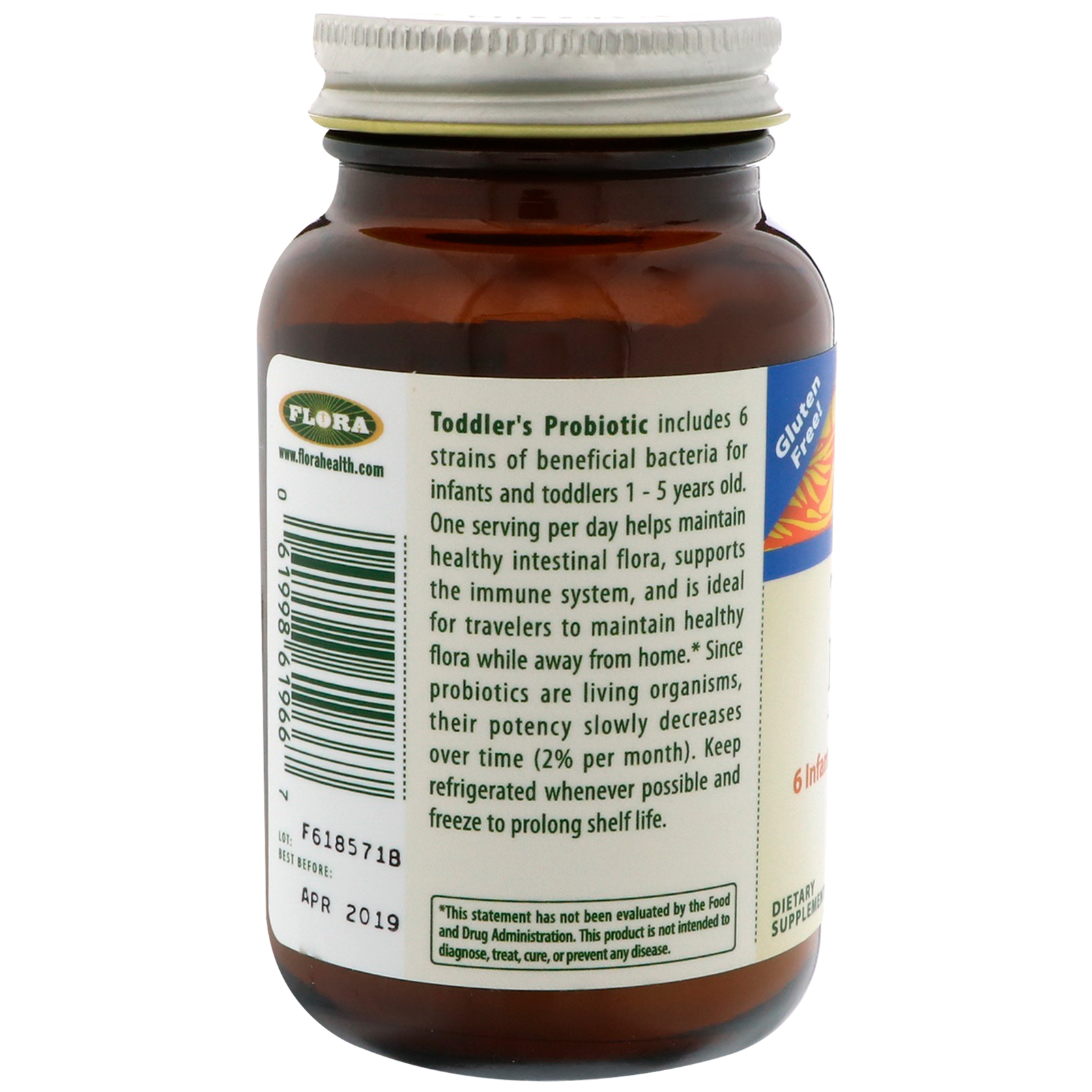 Flora, Probiótico para Crianças Pequenas, 2,64 oz (75 g) (Ice) - Imagem 3