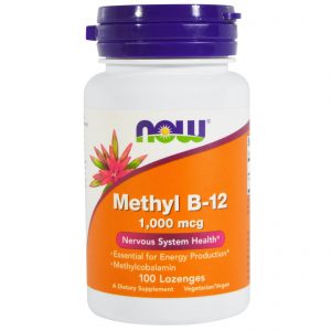 Now Foods, Metil B-12, 1.000 mcg, 100 Losangos