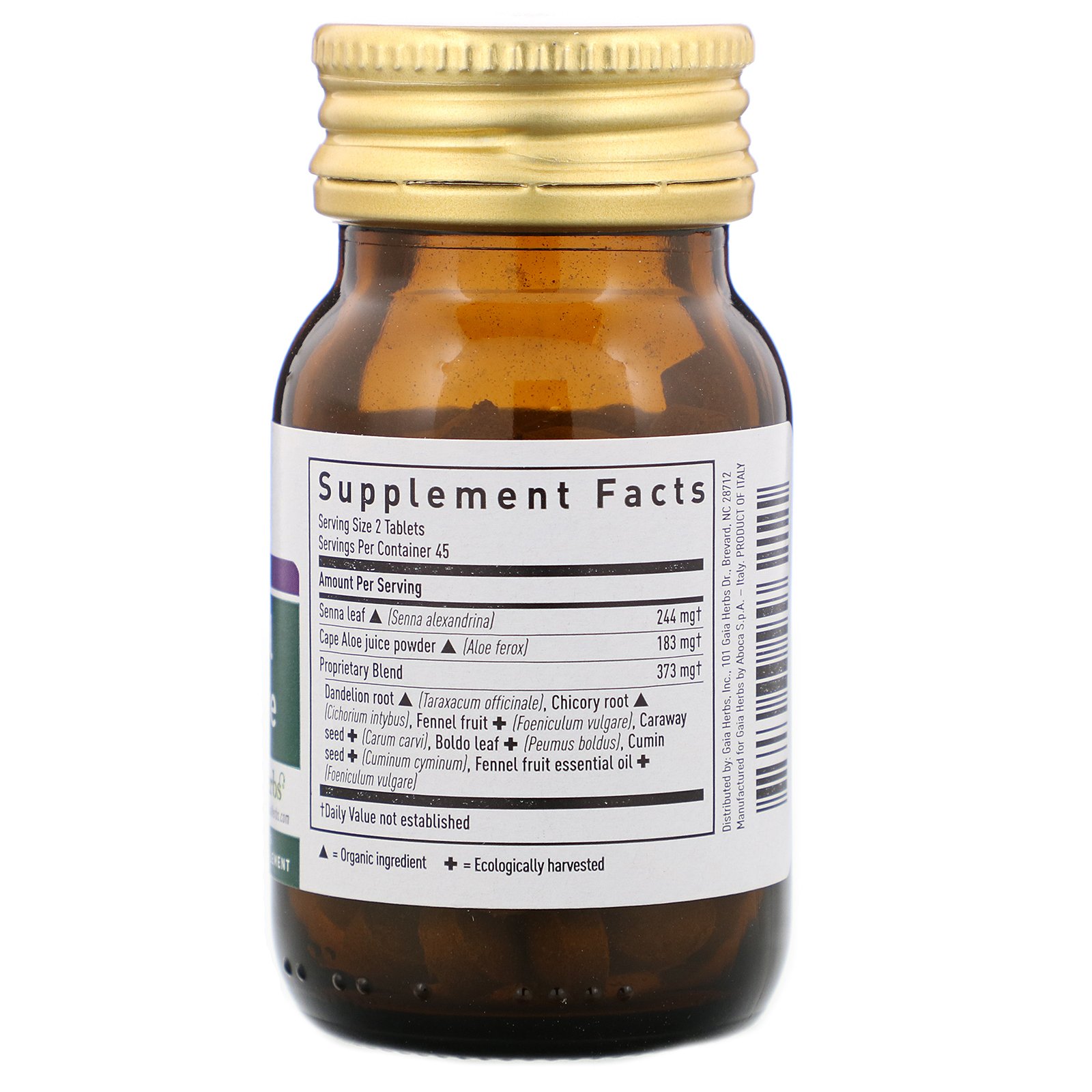 Gaia Herbs, RapidRelief, Laxante Natural, 90 Comprimidos - Imagem 2