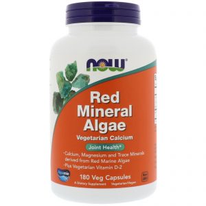 Now Foods, Alga Mineral Vermelha, 180 Cápsulas Vegetais