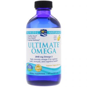 Nordic Naturals, Ultimate Omega, Limão, 2.840 mg, 237 ml (8 fl oz)