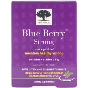 New Nordic, Blue Berry Strong, 60 Comprimidos