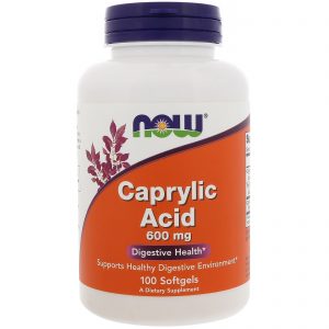 Now Foods, Ácido Caprílico, 600 mg, 100 Cápsulas Gelatinosas