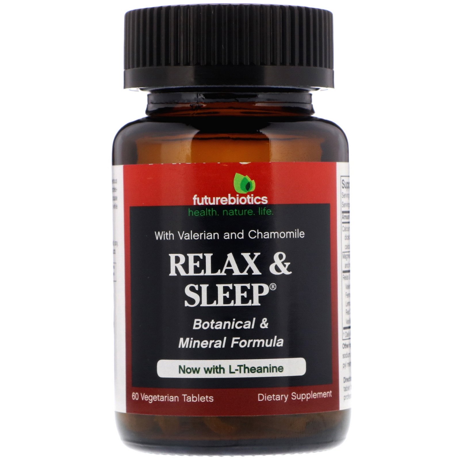 FutureBiotics, Relaxe e Durma, 60 Comprimidos Vegetais