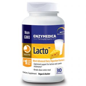 Enzymedica, Lacto, Mais Avançada Fórmula de Digestão de Laticínios, 30 Cápsulas