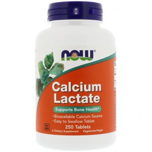 Now Foods, Lactato de Cálcio, 250 Comprimidos