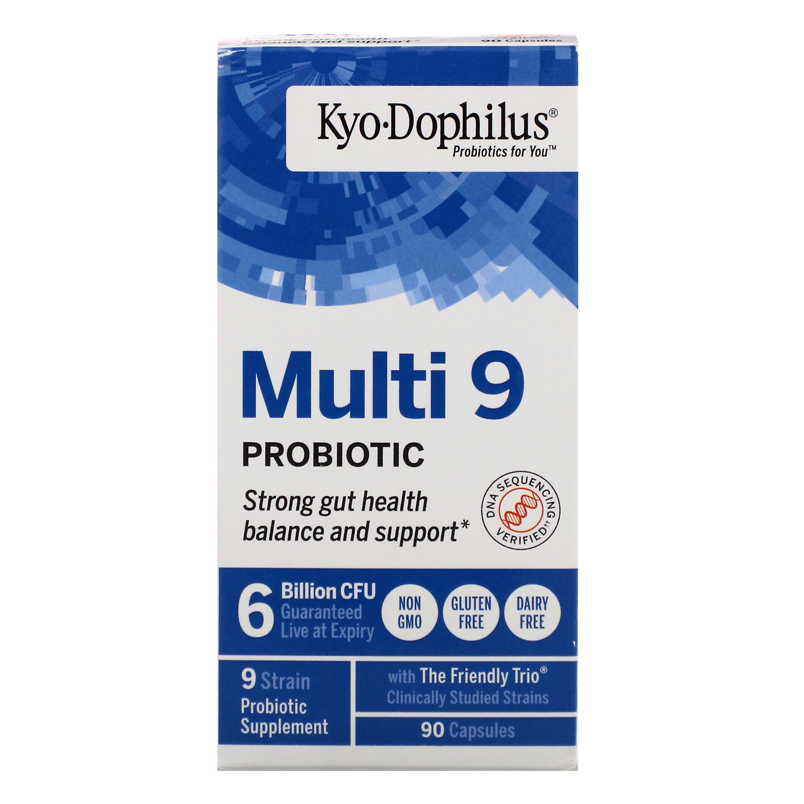 Kyolic, Kyo-Dophilus 9, Equilíbrio Intestinal e Auxílio no Sistema Imunológico, 90 Cápsulas