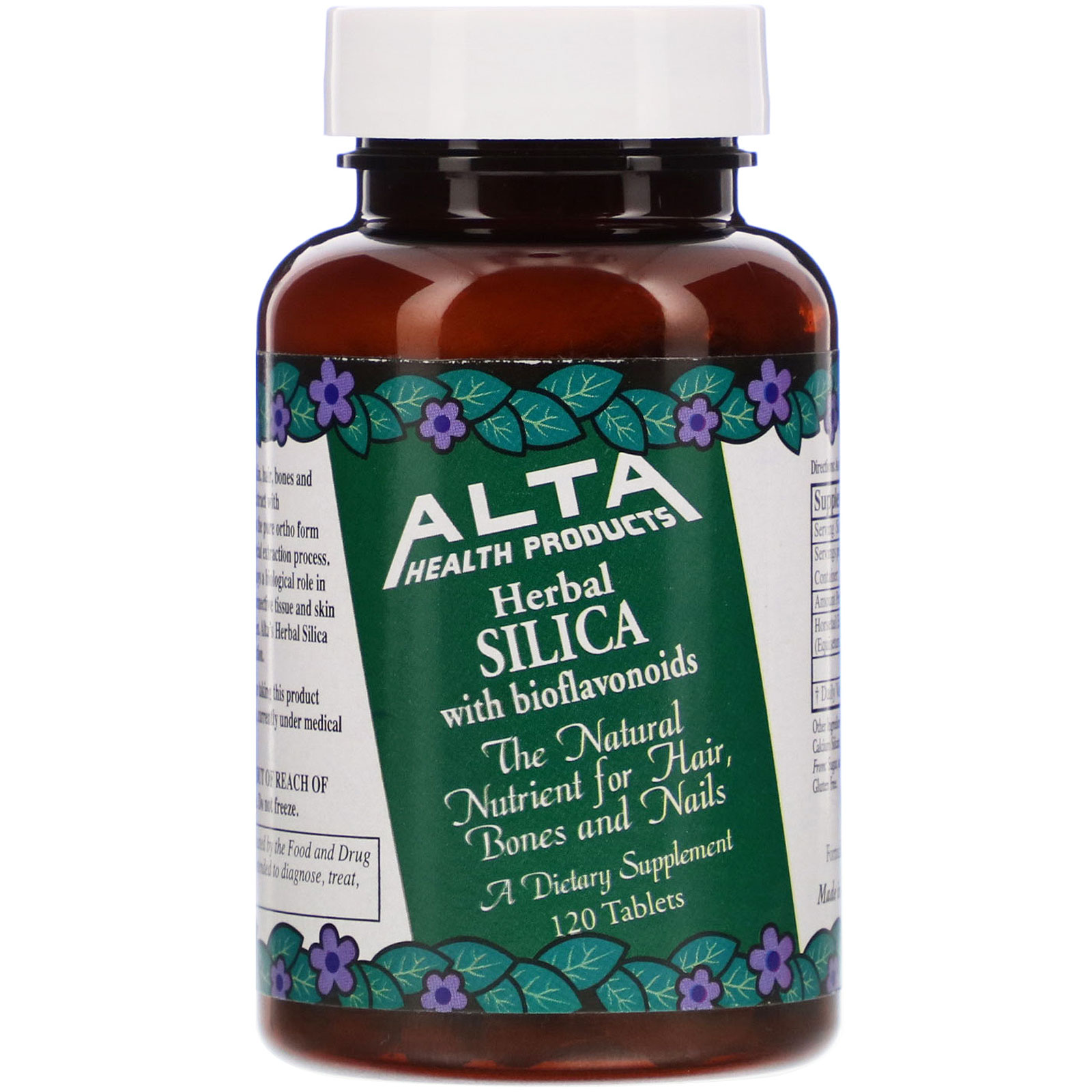 Alta Health, Herbáceo Sílica com Bioflavonoides, 120 Comprimidos