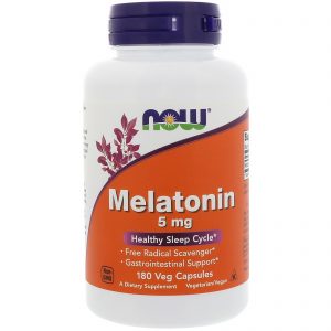 Now Foods, Melatonina, 5 mg, 180 Cápsulas Vegetais