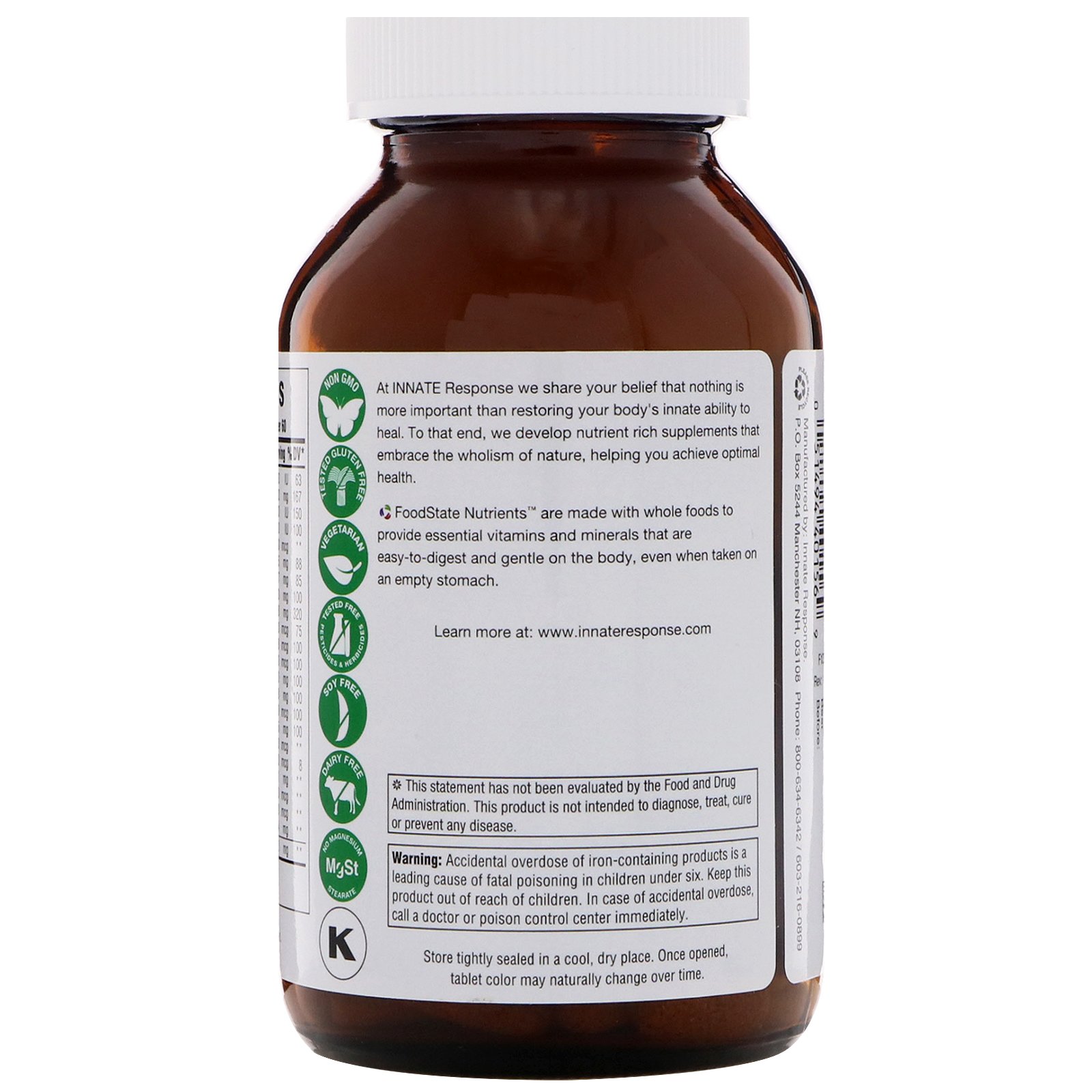 Innate Response Formulas, Baby & Me Multivitaminas, 120 Comprimidos - Imagem 3