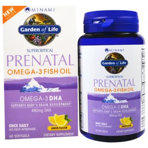 Minami Nutrition, Supercritical Prenatal, Óleo de Peixe Ômega-3, Sabor de Limão, 60 Cápsulas Softgel