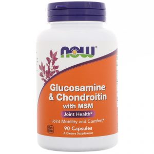 Now Foods, Glucosamina e Condroitin com MSMm, 90 Cápsulas