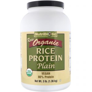 NutriBiotic, Proteína de Arroz Orgânico Crua, Pura, 1,36 kg (3 lb)