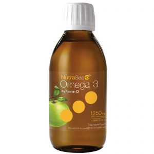 Ascenta, NutraSea + D, Ômega-3 e Vitamina D, Sabor Maçã Crocante, 200 ml (6,8 fl oz)
