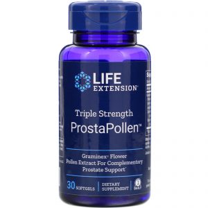 Life Extension, ProstaPólen, Força Tripla, 30 Cápsulas Gelatinosas