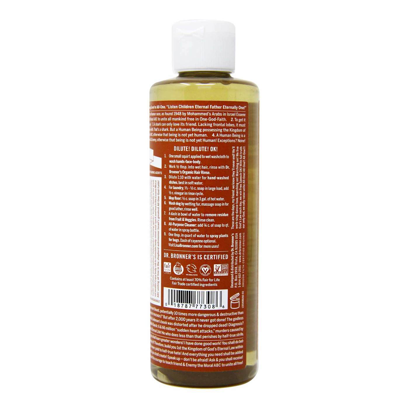 Dr Bronner Eucalyptus Pure Castela sabão Eucalpytus 8 fl oz - Imagem 3
