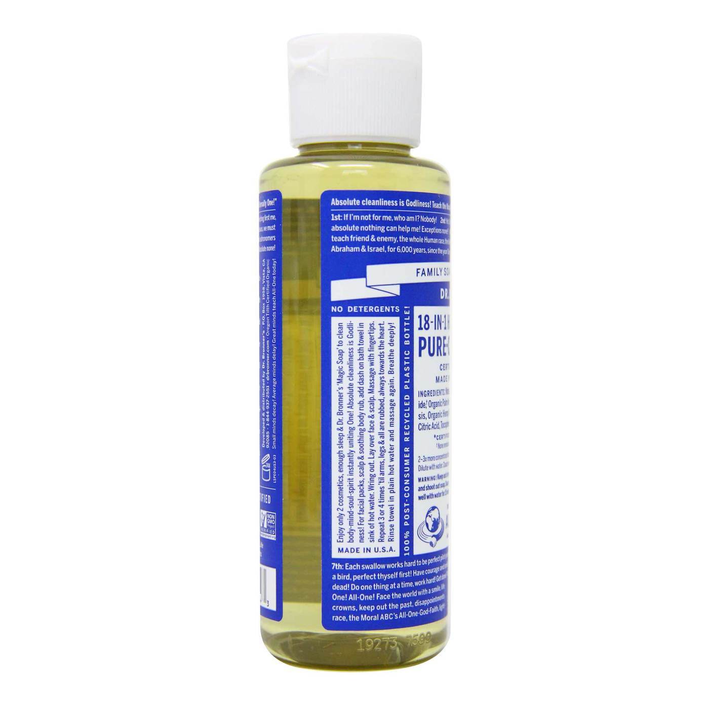 Dr Bronner Hortelã-pimenta Oil Pure Castela Soap Hortelã-pimenta 4 fl oz - Imagem 2