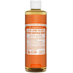 Dr Bronner Óleo da árvore do chá puro Castela sabão Tea Tree 16 fl oz