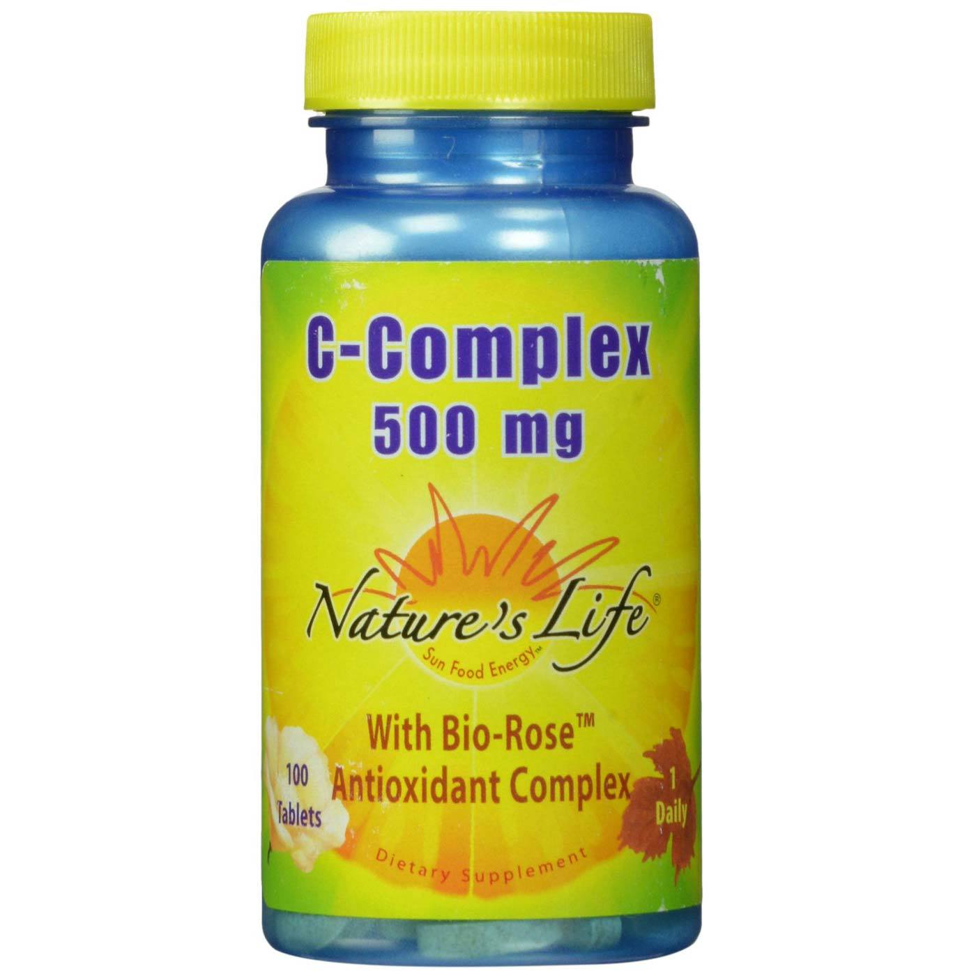 Nature's Life C-Complexo 500 mg 100 Tabletes