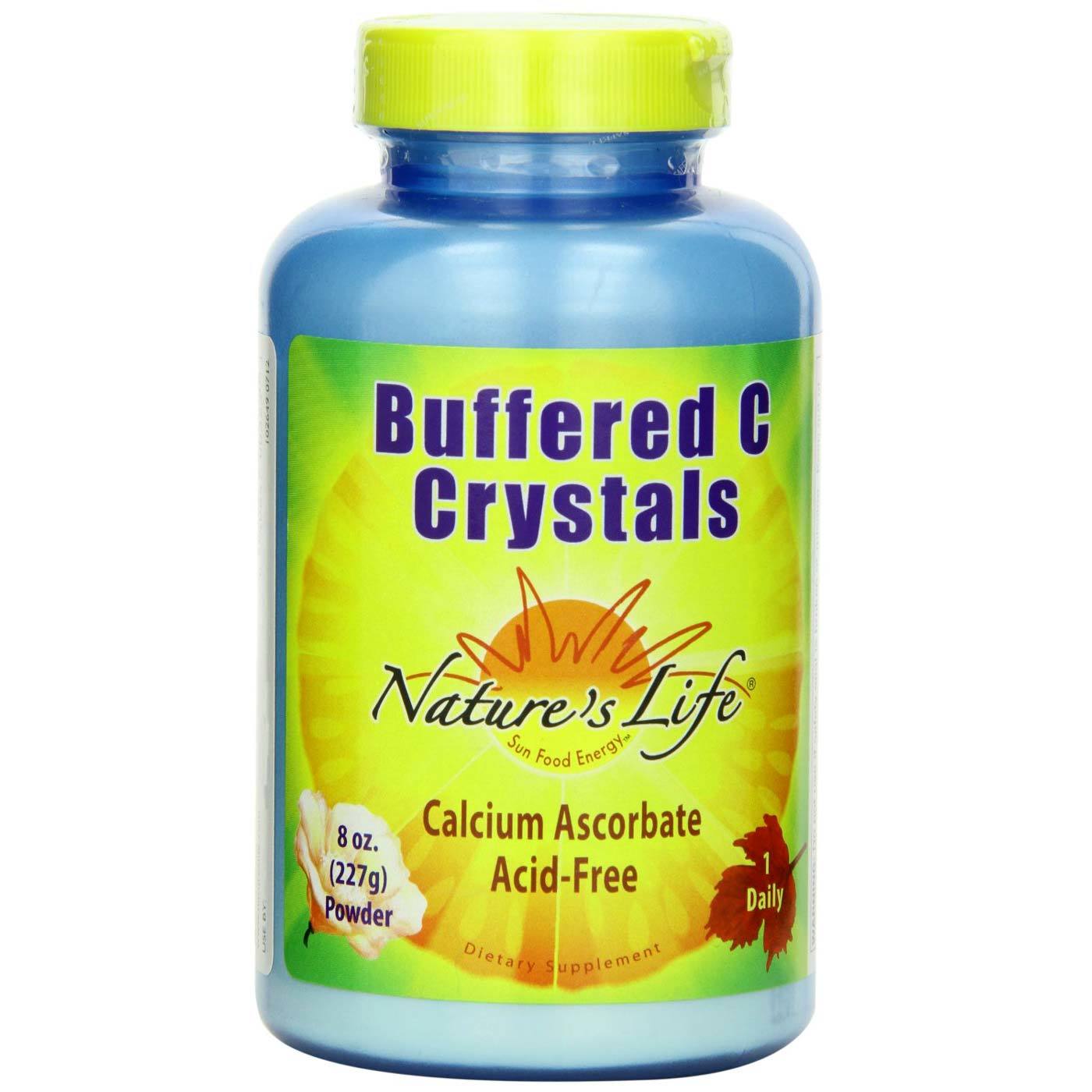 Nature's Life Cristais C Buffered sem sabor 8 oz