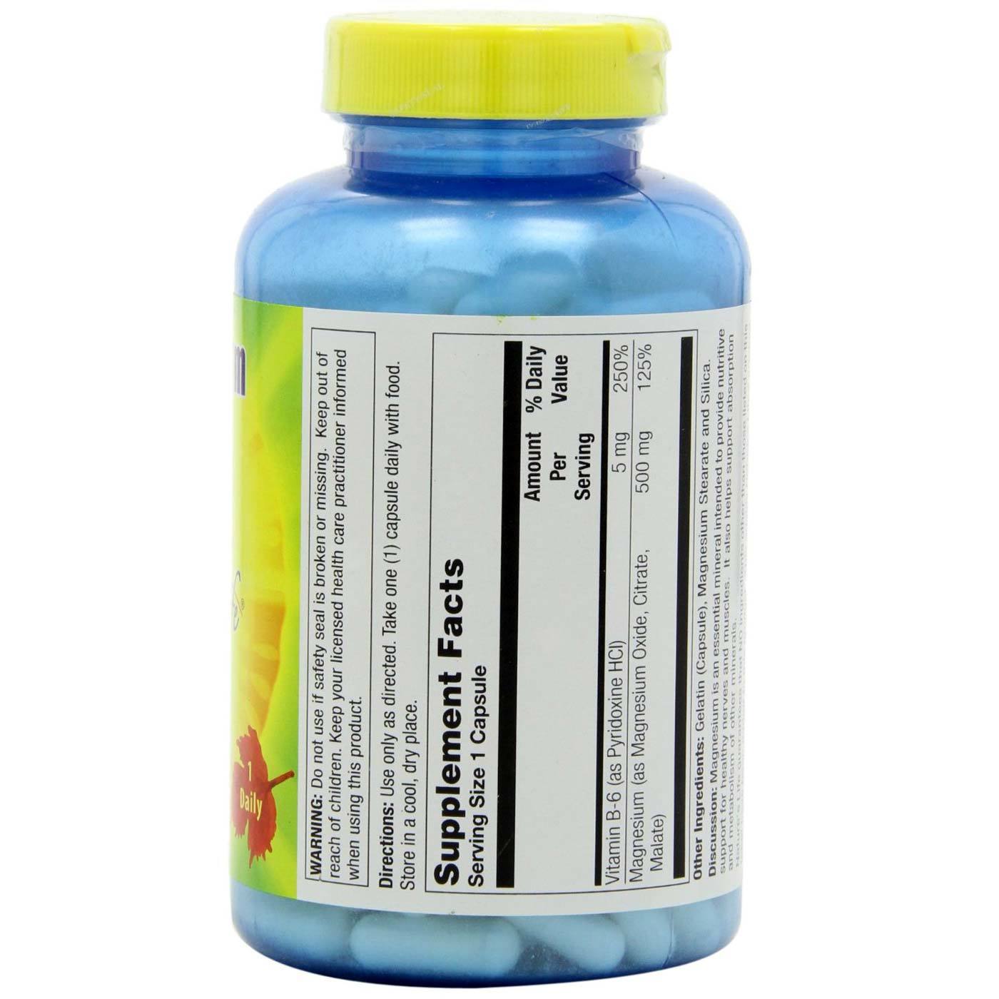 Nature's Life, Magnésio 500 mg - 180 Cápsulas - Imagem 2