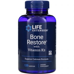 Life Extension, Restauração Óssea com Vitamina K2, 120 Cápsulas