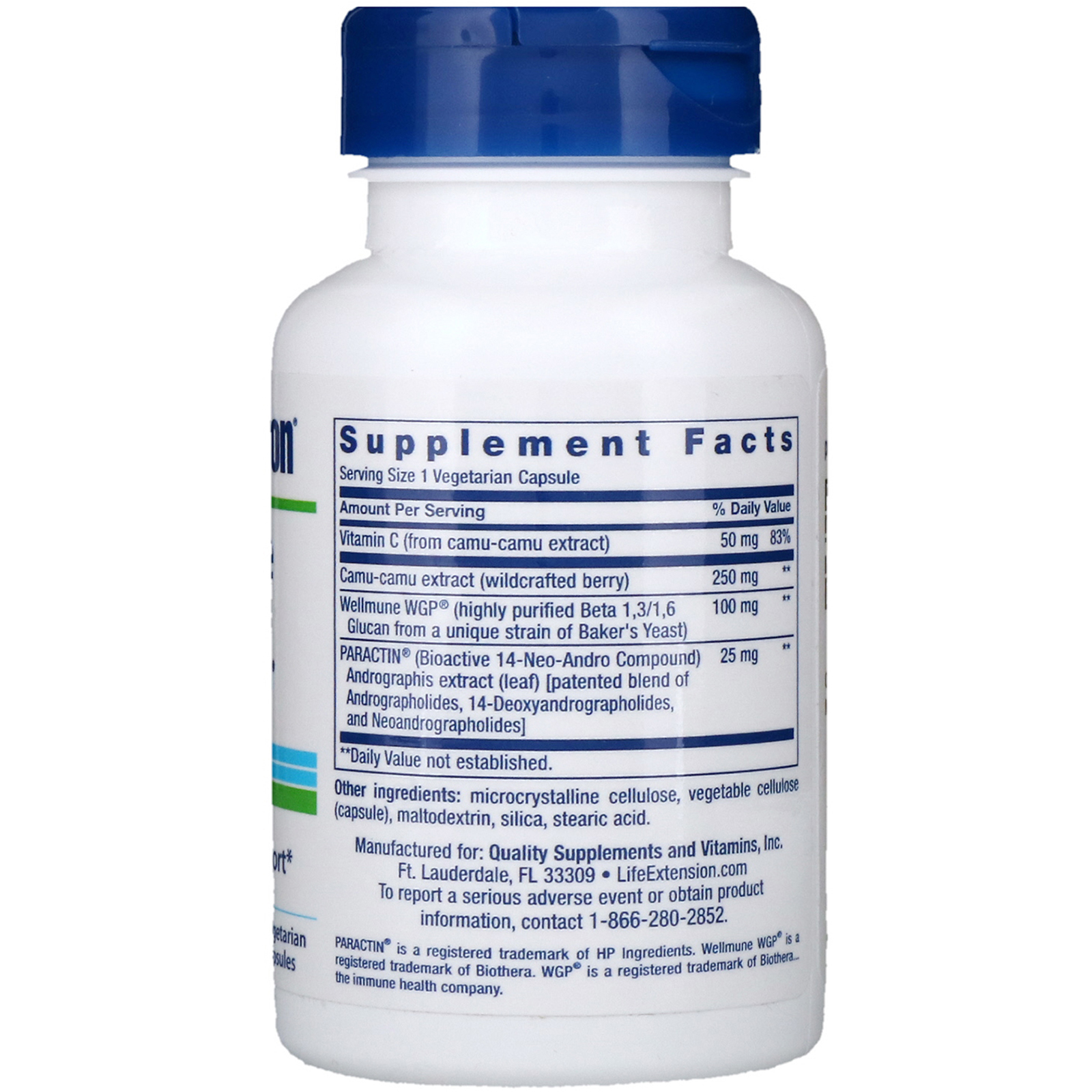 Life Extension, Immune Protect with PARACTIN, 30 Vegetarian Capsules - Imagem 2