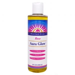 Heritage Products, Aura Glow™ Óleo Corporal e Massagem, Rosas - 240 ml (8 fl oz)