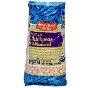 Arrowhead Mills, Grão de Bico (Garbanzos) - 453 g (16 oz)
