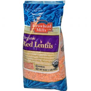 Arrowhead Mills, Lentilhas Vermelhas - 453 g (16 oz)
