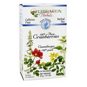 Celebration Herbals Herbal Tea, Chá de Cranberry - 24 Saquinhos de Chá