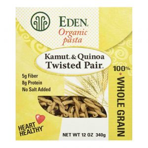 Eden Foods, Macarrão de Kamut e Quinoa em formato de par trançado - 12 oz (340g)