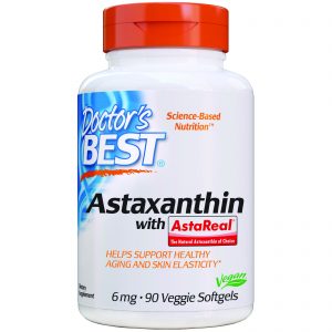 Doctor's Best, Astaxantina com AstaPure, 6 mg, 90 Cápsulas Softgel Vegetarianas